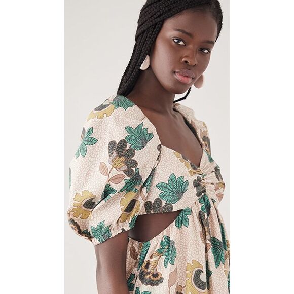 Autumn Adeigbo Womens Midege Dress - Pink Floral Size 14 - Picture 2 of 12